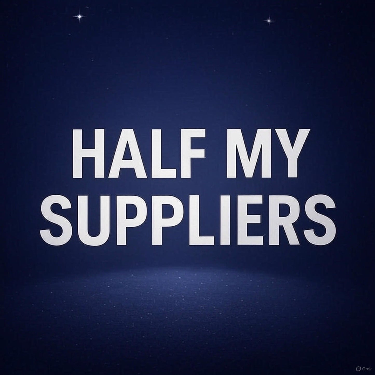 Half My Vendors